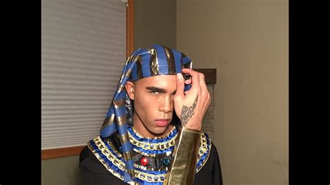 Egyptian Pharaoh Halloween Makeup Tutorial Youtube