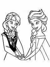 Elsa Anna Coloring Pages Princess Queen Frozen Drawing Printable Colouring Color Castle Print Ice Getcolorings Getdrawings Sheet sketch template