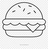 Cheeseburger Hamburger Pinclipart sketch template