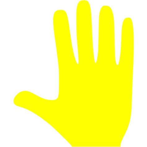 yellow  hand icon  yellow hand icons