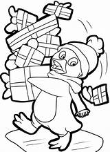 Coloring Christmas Penguin Pages Printable Print Kids Winter Size Colouring Color Sheets Presents Bells Printables Little Book Coloringhome Holiday Colorings sketch template