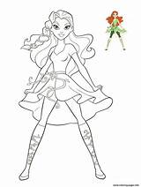Girls Coloring Dc Super Hero Pages Ivy Poison Superhero Printable Info Girl Book Heros Cartoon Choose Board sketch template