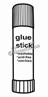 Glue Stick Clipart Clip Ruler School Clipartpanda sketch template