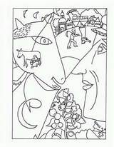 Coloring Pages Matisse Famous Henri Chagall Marc Painting Sheets Kids Printable Book Arte Artwork Para Picasso Color Colouring Print Artists sketch template