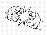 Punch Fist Getdrawings Vector sketch template