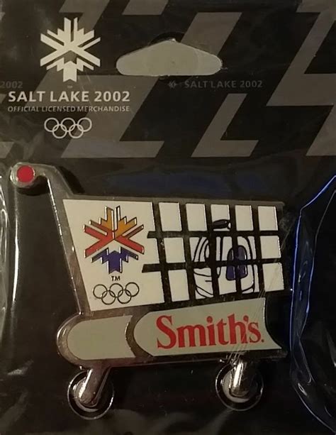 2002 Salt Lake Winter Olympics Smiths Sponsor Shopping Cart Pin Pins