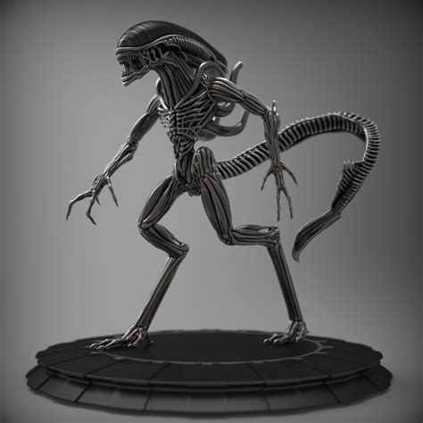 alien xenomorph  model cgtrader