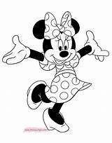Minnie Coloring Mouse Pages Printable Disney Disneyclips Colouring Kids Sheets Colorir Mickey Drawing Birthday Minie Para Book Gif Dibujos Colorear sketch template