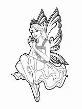 Pages Barbie Fairy Coloring Mycoloring Printable sketch template