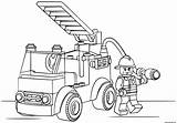 Pompier Camion Fire sketch template