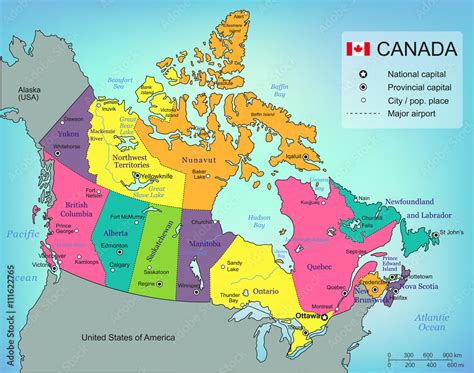vetor de canada map  provinces  territories  selectable
