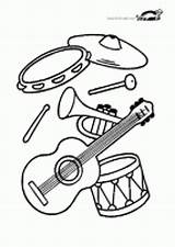 Instrument Musik Mandolin Krokotak Musikinstrumente Grundschule sketch template