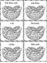 John Coloring 35 Color Cut Scrambled Bible John6 Correct Order Edwards sketch template