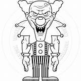 Clown Clowns Scary Coloring Drawing Getdrawings Pages Killer Cartoon sketch template