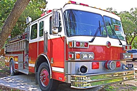 buy  large red lightly  fire truck  nw austin atx car
