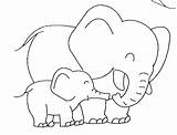 Elephant Elephants Imprimer Coloriage Riscos Elefantinhos Justcolor Graciosos sketch template