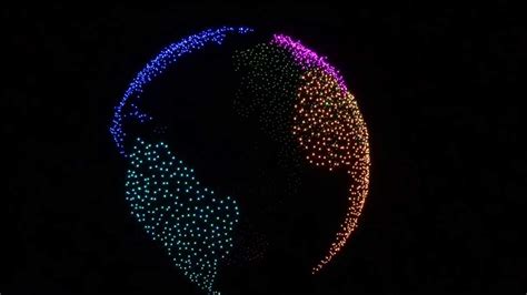 intel sets  world record  dazzling  drone light show