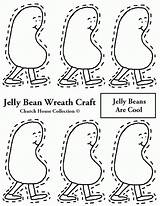 Jelly Bean Coloring Pages Printable Wreath Cave City School Template Beans Clipart Craft Kids Belly Church House Library Templates Version sketch template