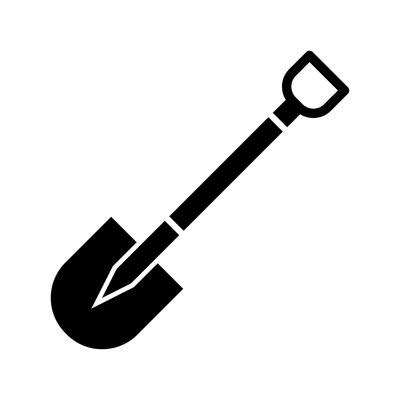 shovel vector art icons  graphics