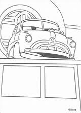 Doc Hudson Coloring Cars Pages Hellokids Ausmalbilder Para Print Colorear Color Online Desenho Disney sketch template
