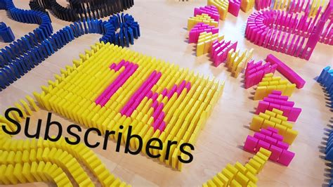 viele dominoes  subscribers special youtube