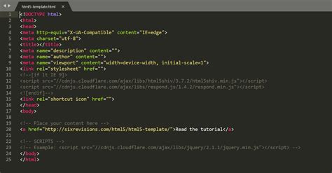 html template  basic code template    project
