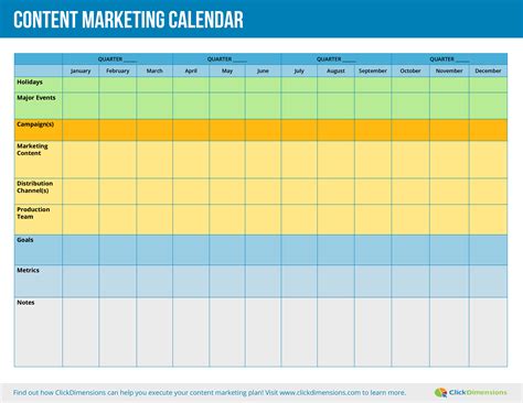 gratis content marketing kalender