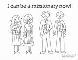 Coloring Pages Missionaries Missionary Lds Kids Follow Come Gospel Children Story sketch template