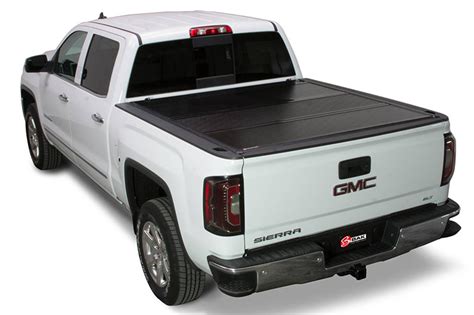 bak industries backflip  hard folding tonneau cover  bed gmc canyon