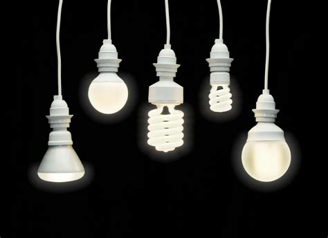 types  fluorescent light bulbs