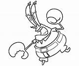 Mr Krabs Coloring Silhouette Pages Angry Getcolorings Color Getdrawings sketch template