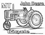 Deere Coloringhome Tractors sketch template