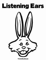 Coloring Ear Eared Lop sketch template