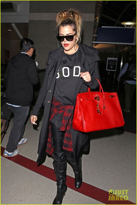 Khloe Kardashian Rocks Sheer Top For Late Night Lax Arrival Photo