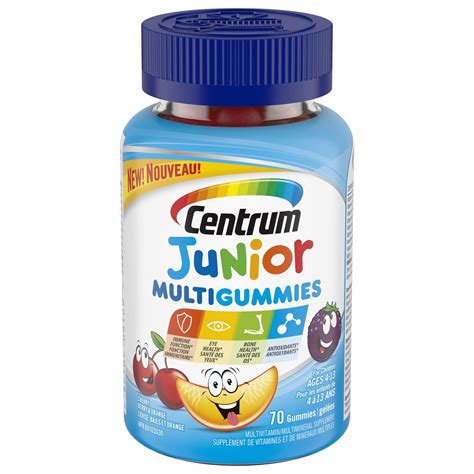 centrum junior multigummies multivitaminmultimineral supplement