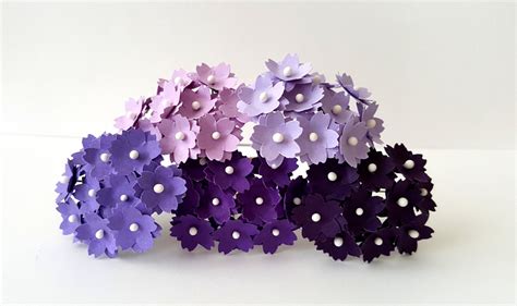 small purple paper flowers lilac paper flowers violet etsy