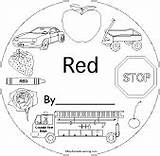 Red Things Book Coloring Color Enchantedlearning Pages Colors Books Readers Early Activities Learning Apples sketch template