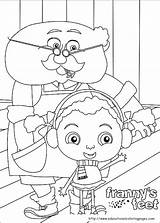 Feet Franny Coloring Pages Frannys Print Book Kids sketch template