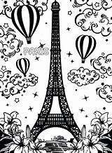 Eiffel Tower Paris Coloring Pages Printable Kids Drawing Easy Print Color Outline Getdrawings France Getcolorings Drawings Incredible Colorings Pencil sketch template