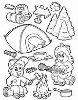 Coloring Camping Pages Kids Printable Scout Cub Equipment Theme Color Coloringhome Bko Popular Girl Scouts Getdrawings Getcolorings sketch template