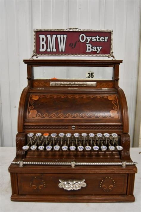 sold price vintage wooden national cash register january