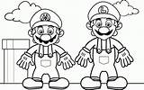 Coloring Mario Pages Party Popular Printable sketch template