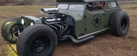 Jeep Rat Rod Looks Like A Rogue Soldier Has V8 Power