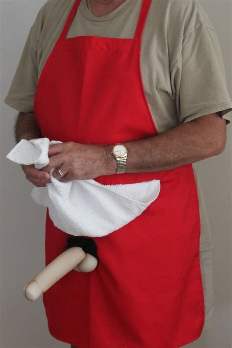 Mens Adult Novelty Bbq Apron W X Rated Penis Hidden Under