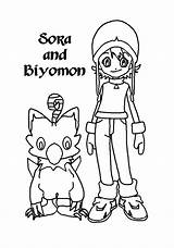 Coloring Digimon Pages sketch template