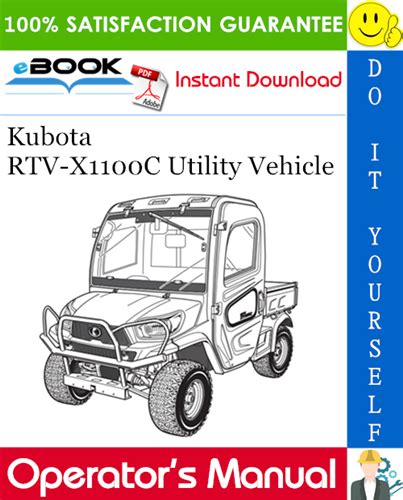 kubota rtv xc utility vehicle operators manual   utility vehicles kubota