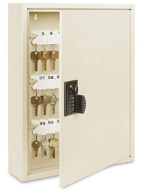 Uline H 2931 Key Wall Mount Cabinet 4 Wheel Combo Lock 65 Key