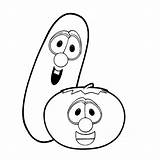 Veggietales Coloring Pages Books Printable sketch template