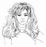 Beyonce Coloring Pages Rihanna Spears Para People Britney Famous Drawing Colorear Eminem Famosos Dibujo Print Color Fashion Sketch Printable Board sketch template
