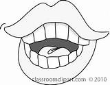 Mouth Clipart Clip Talking Cartoon Clipartix Cliparting Face Cliparts Library sketch template